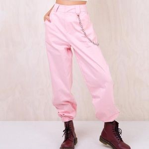NWT I Am Gia pink Cobain pants